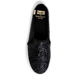 Keds x Kate Spade New York Double Decker Mule Glitter Women's Shoes Black  8.5M